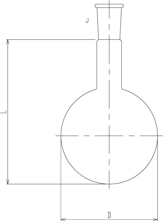 石英丸底フラスコのメイン画像