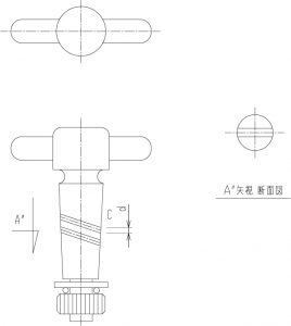 PTFE一方二方コック 閉止の画像