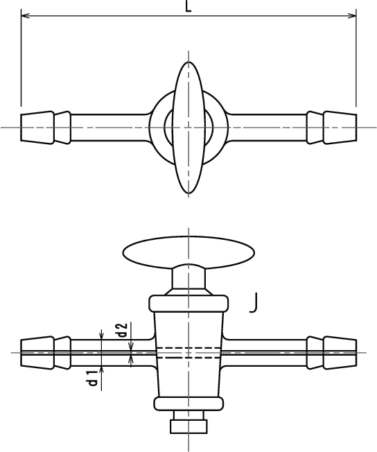 毛細管二方コックのメイン画像