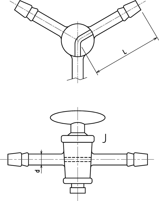 Y型三方コックのメイン画像