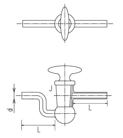 高真空コック Z形のメイン画像