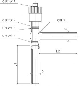 高真空グリースレスバルブ L形(アングルタイプ)の画像