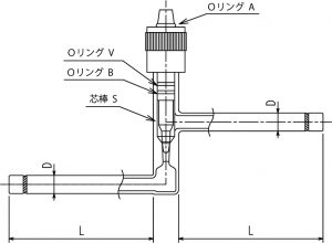 流量調整用ニードルバルブ Y形(ストレートタイプ)の画像