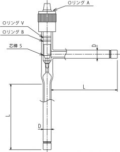 流量調整用ニードルバルブ L形(アングルタイプ)の画像
