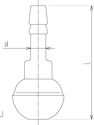 ボールジョイントホースコネクター オスのメイン画像