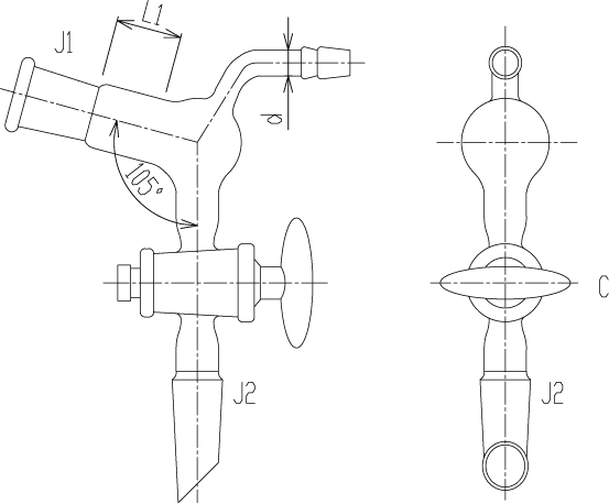 コック付減圧用アダプターのメイン画像