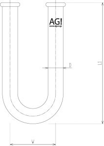 U字カルシウム管の画像