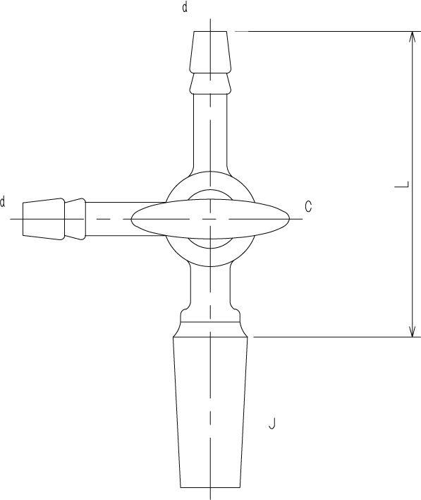 摺付三方コックⅡ型 オスのメイン画像