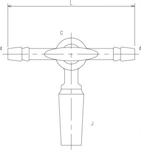 摺付三方コックⅢ型 オスの画像