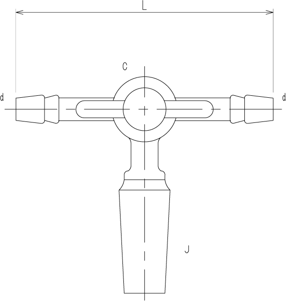摺付三方コックⅢ型 オスのメイン画像