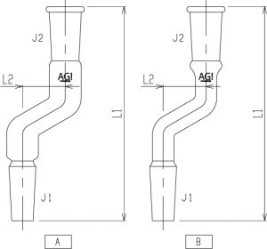 連結管・アダプター | 反応系ガラス製品 | 理化学用ガラス機器の制作 