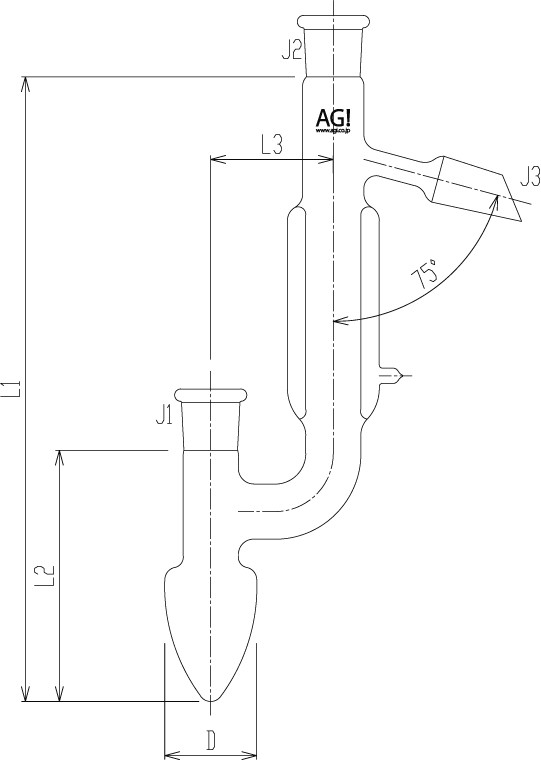 セミ・ミクロ 真空保温管付分留器のメイン画像