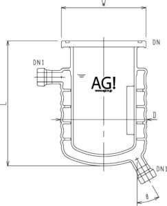媒体バッフル付二重管式セパラ反応容器の画像