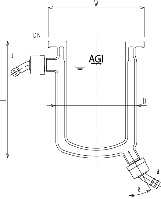 フルジャケット式セパラ反応容器のメイン画像
