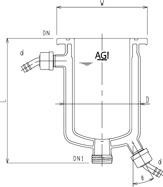 フルジャケット式セパラ反応容器のメイン画像