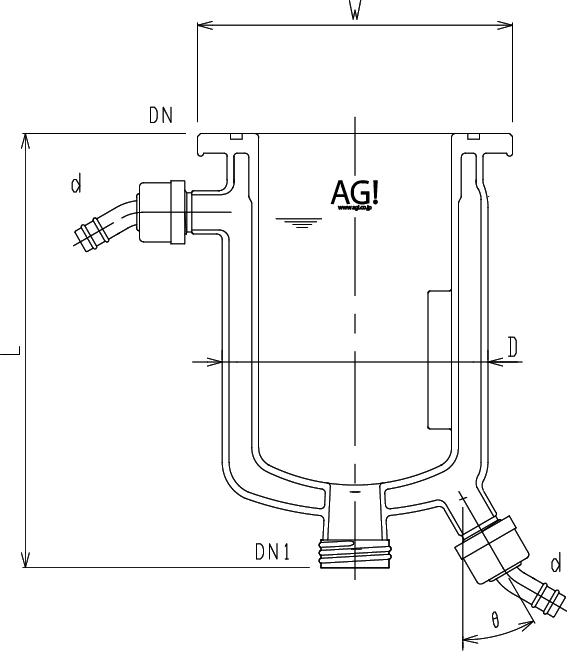 フルジャケット式セパラ反応容器のメイン画像