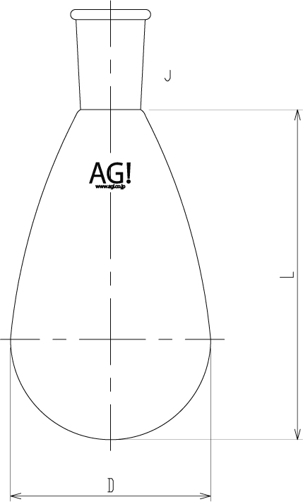 特別オファー 旭製作所 ロータリーナスフラスコ 50mL 24 40 3216-050-4L 1個