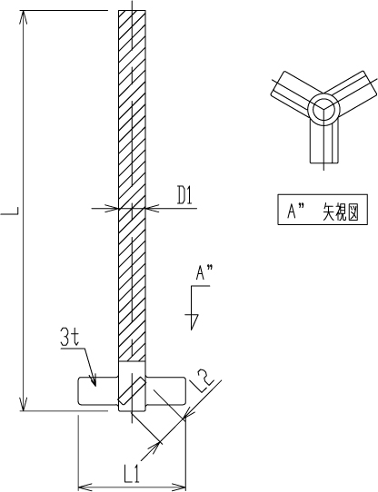 ピッチドパドル型撹拌棒のメイン画像