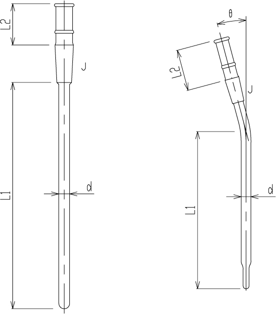 反応容器用温度計保護管のメイン画像