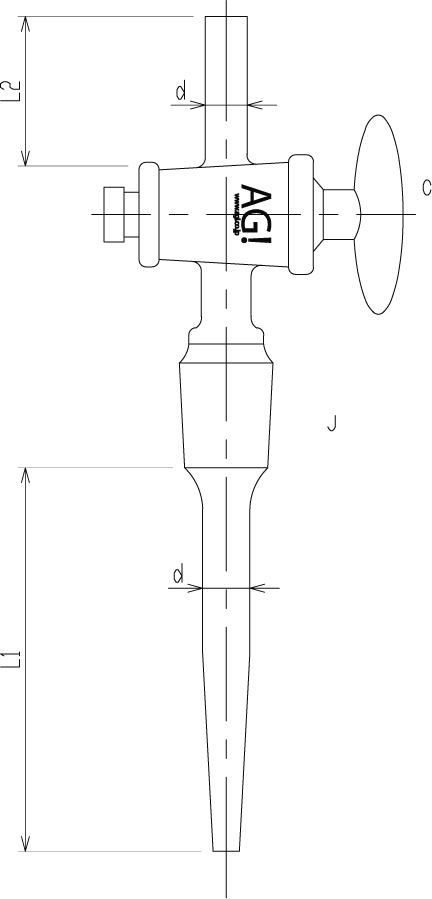 コック付キャピラリー管のメイン画像