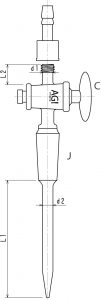 コック付キャピラリー管の画像