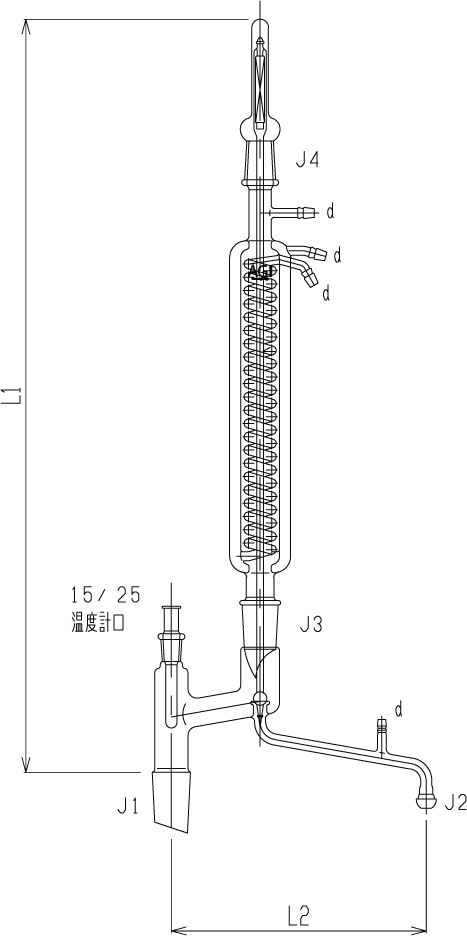 K型自動還流器(冷却器二重管タイプ)のメイン画像