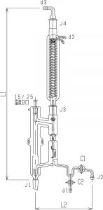 横引き型自動還流器(冷却器二重管タイプ)の画像