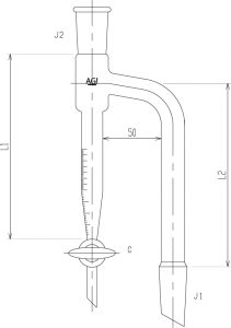 水分定量受器 コック付の画像