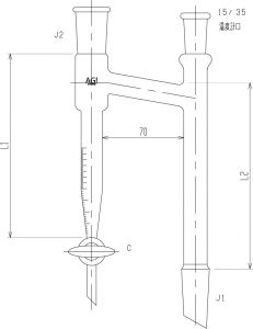 温度計口付水分定量受器の画像