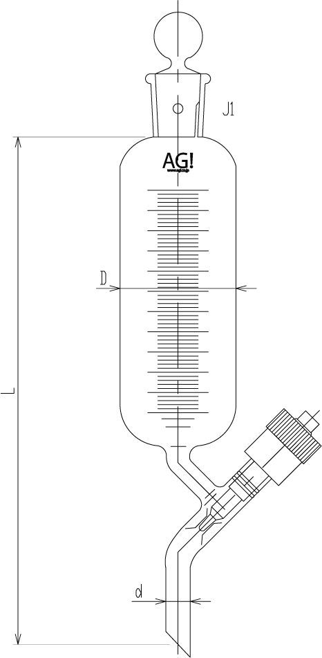 割り引き 東京硝子器械 分液ロート 平衡 透明摺 100mL 000-09-58-53