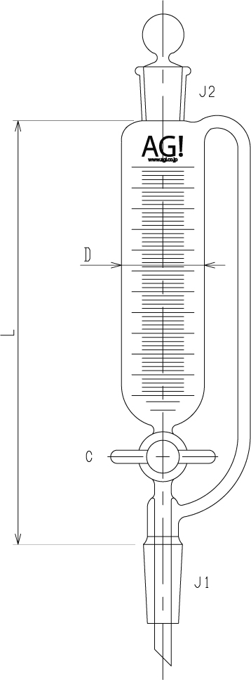割り引き 東京硝子器械 分液ロート 平衡 透明摺 100mL 000-09-58-53