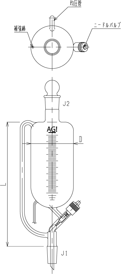 割り引き 東京硝子器械 分液ロート 平衡 透明摺 100mL 000-09-58-53