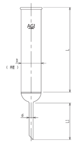 クロマトカラム(フィルター付)の画像