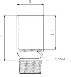 ガラスろ過器 るつぼ形(摺付)の画像