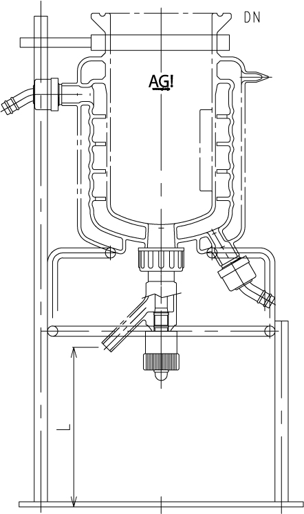 三重管式反応容器用架台のメイン画像