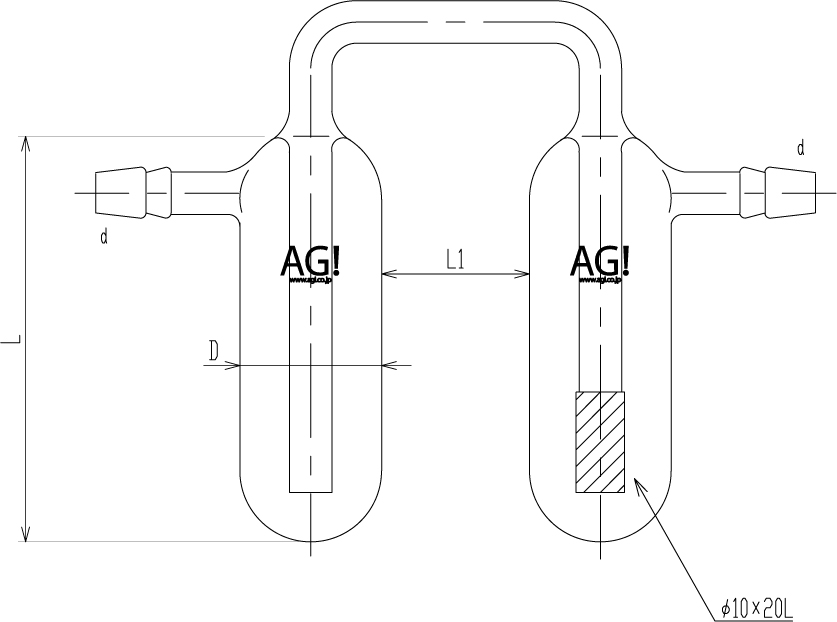 二連式ミニトラップ(フィルター付)のメイン画像
