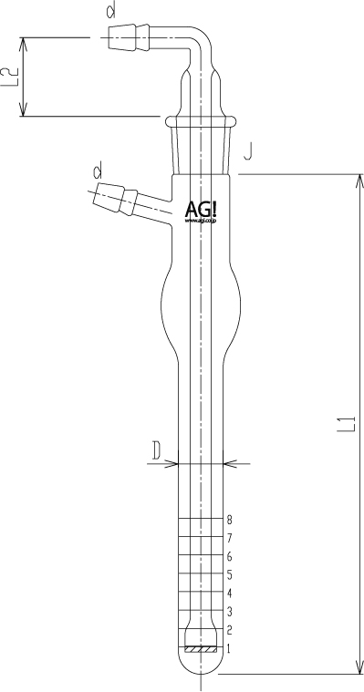 小型バブラー吸収管(フィルター付)のメイン画像