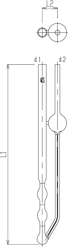 キャノン・フェンスケ粘度計(逆流形) | 粘度計 | ガラス実験器具