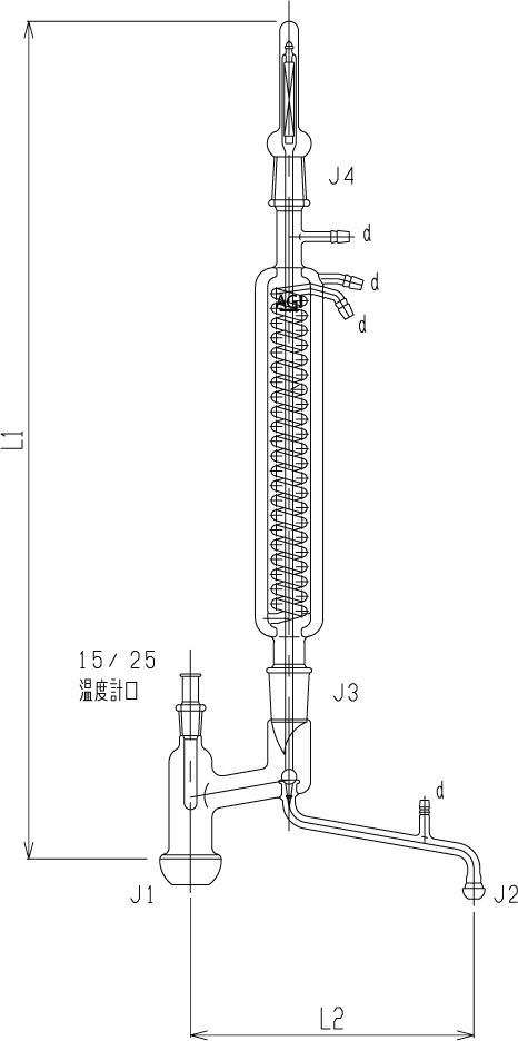 K型自動還流器(冷却器二重管タイプ)のメイン画像