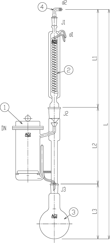 大型ソックスレー抽出装置　Ⅱ型のメイン画像